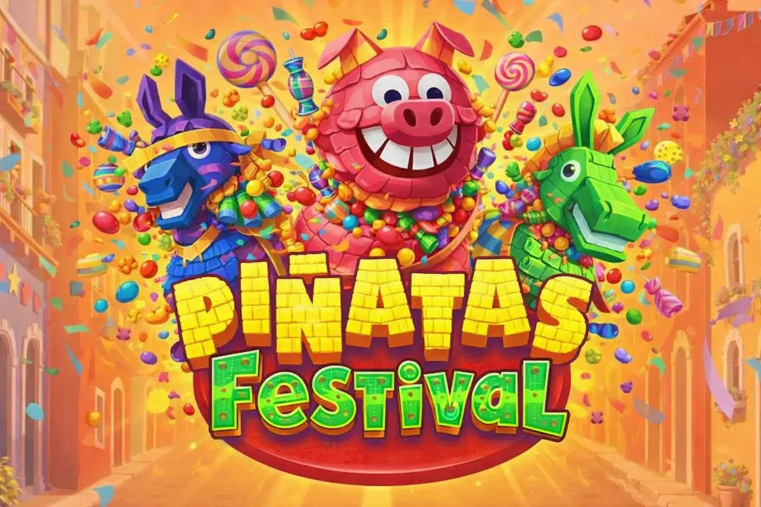 Pinatas FestivalGame Banner