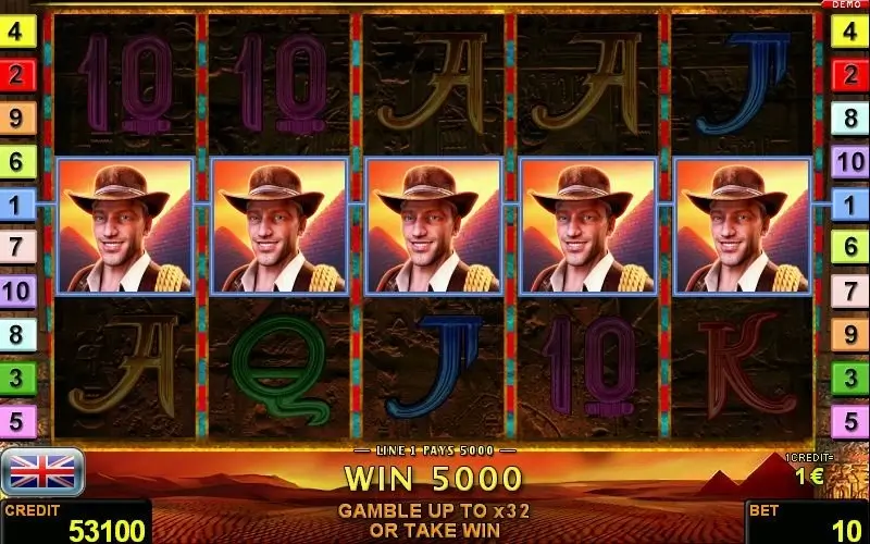 Book of Ra Magic Slot Game Screenshot