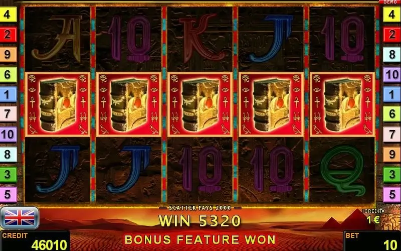 Book of Ra Magic Slot Game Screenshot