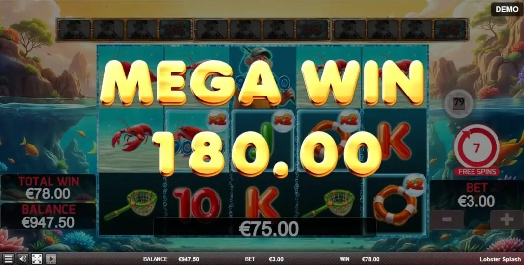 Lobster Splash Game Screenshot