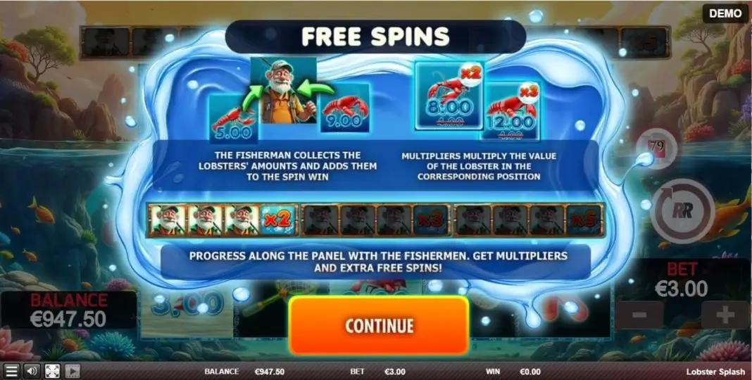 Lobster Splash Game Screenshot