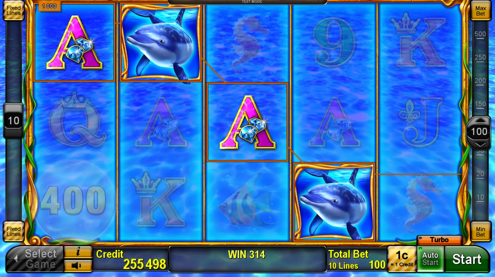 Cash Connection Dolphin’s Pearl Slot Game Screenshot