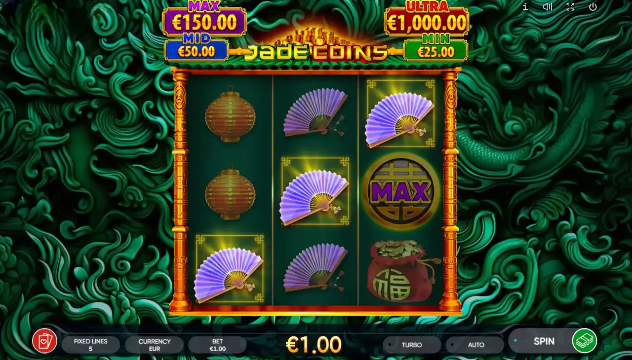 Jade Coins Slot Game Screenshot