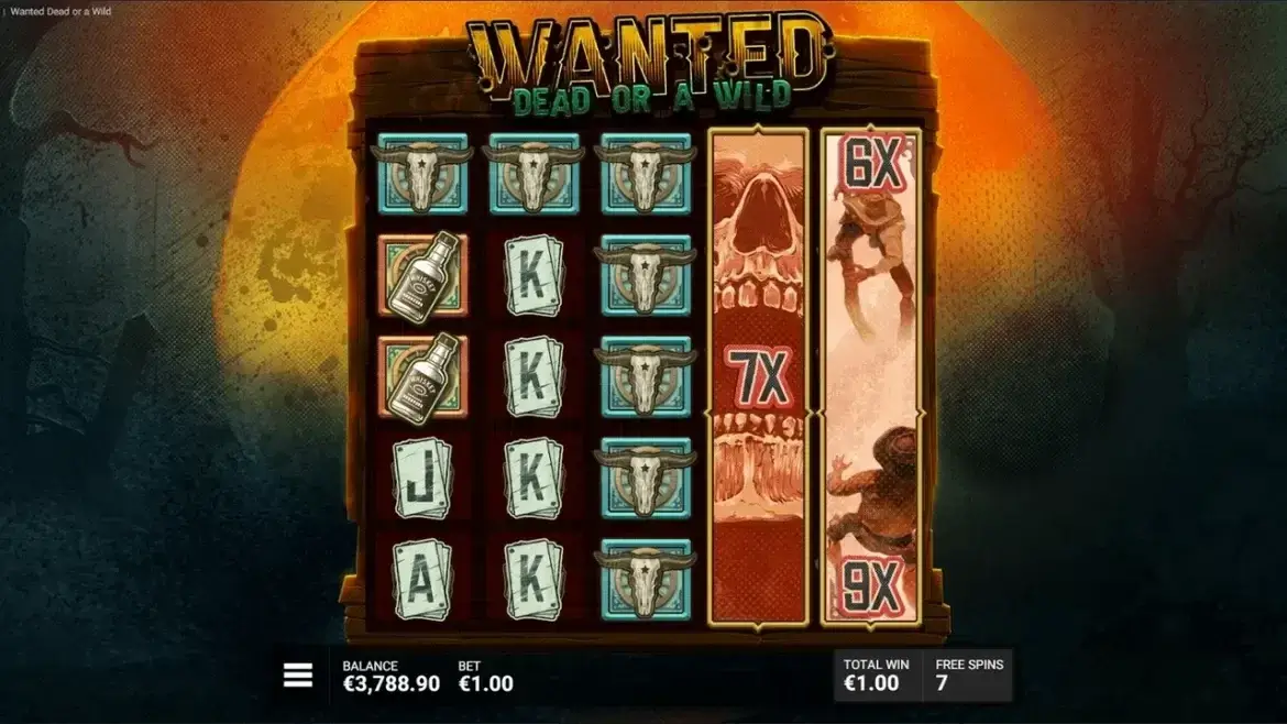Wanted Dead Or A Wild Slot Game Screenshot