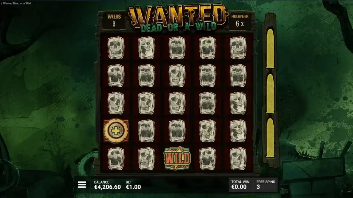 Wanted Dead Or A Wild Slot Game Screenshot