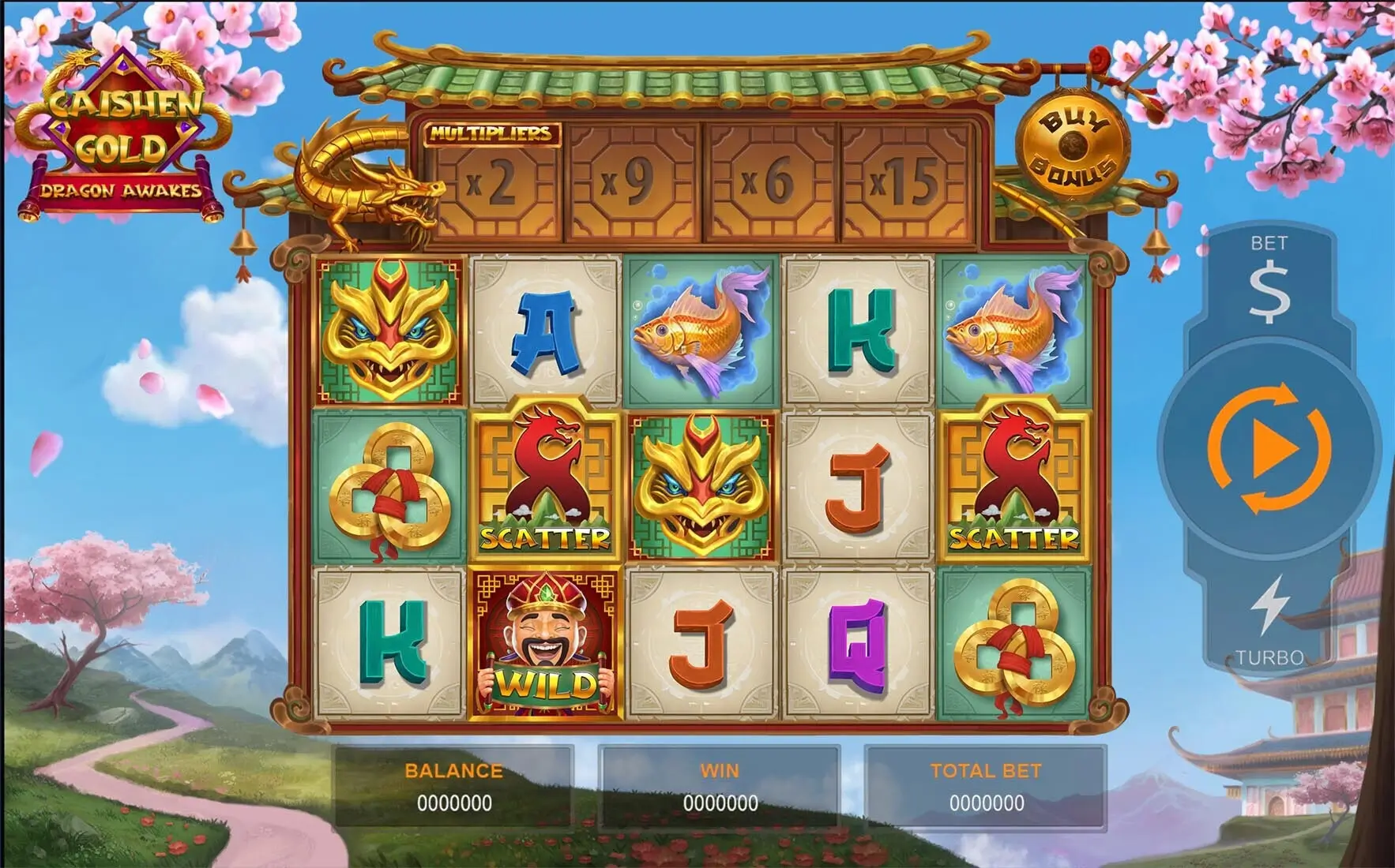 Caishen Gold: Dragon Awakes Slot Game Screenshot