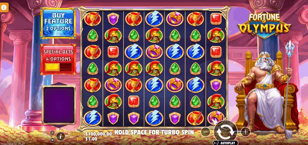 Fortune of Olympus Game Screenshot