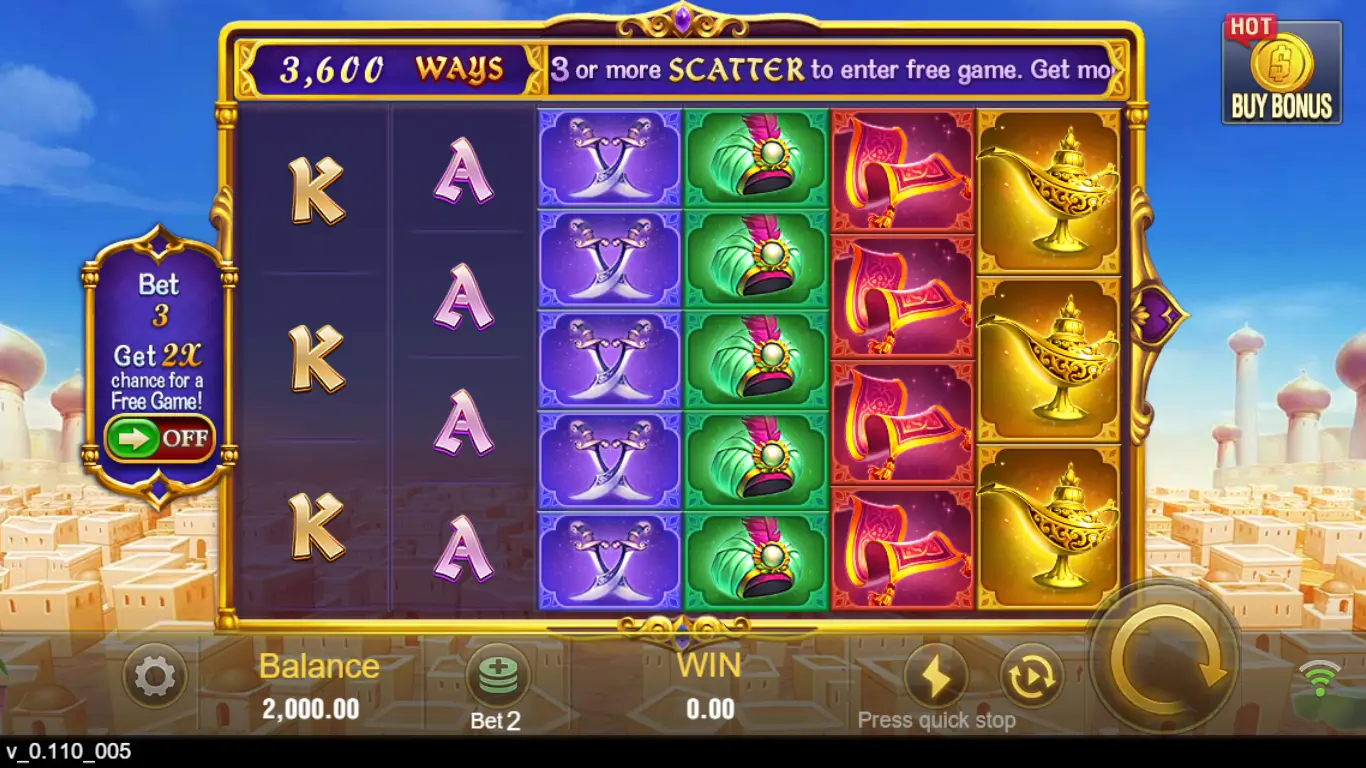 Magic lamp game screenshot