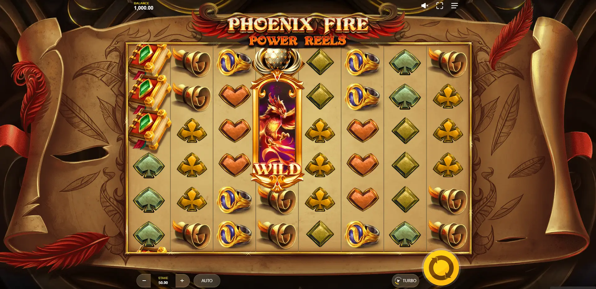 Phoenix Fire Power Reels game screenshot