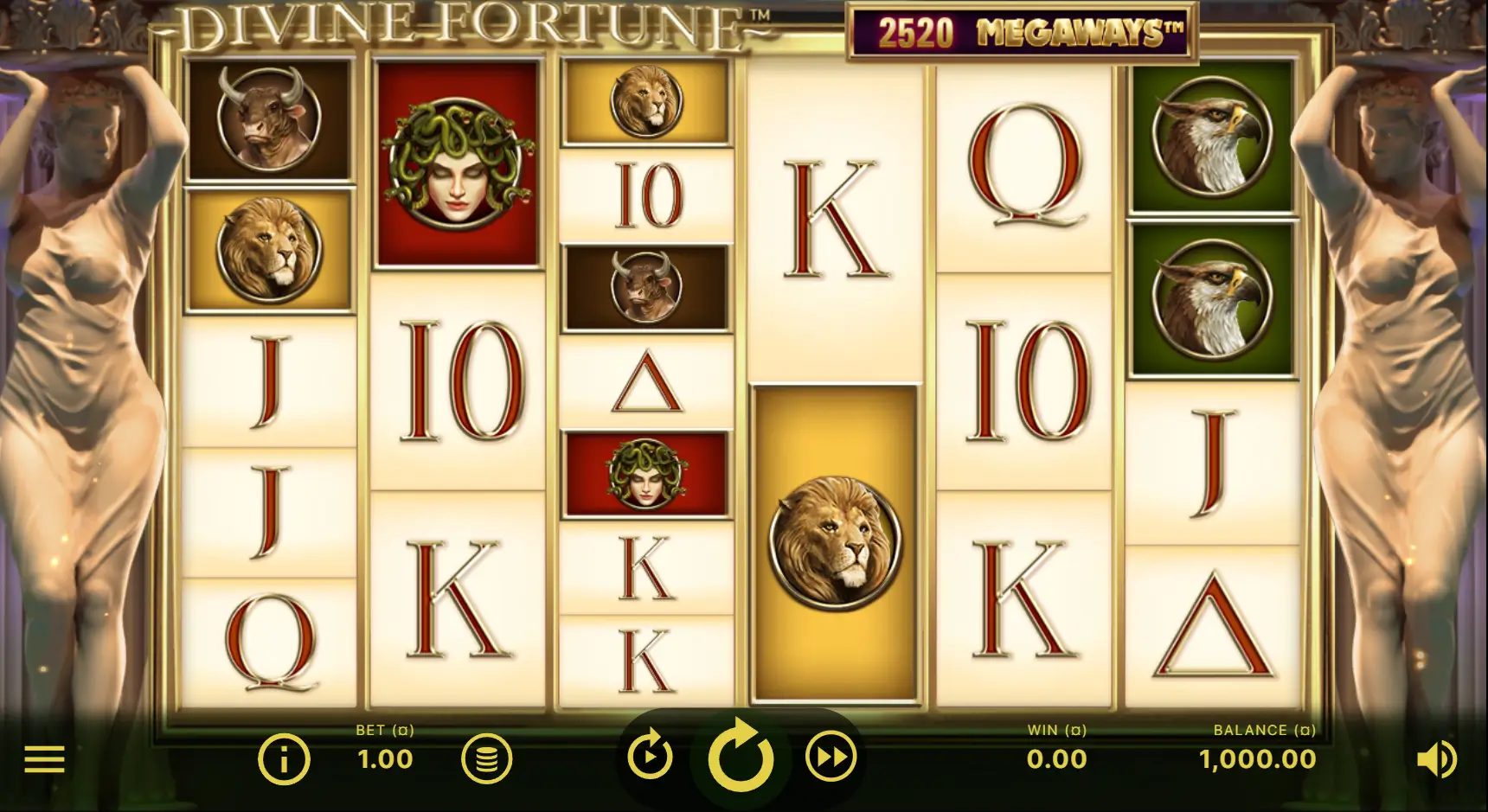 Divine Fortune Megaways Game Screenshot