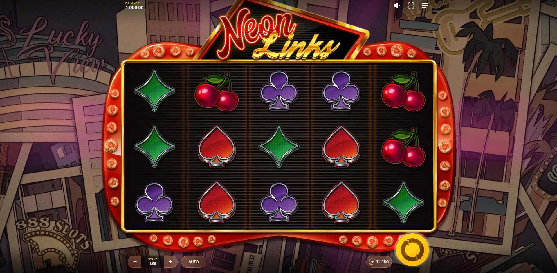 Neon links game screenshot