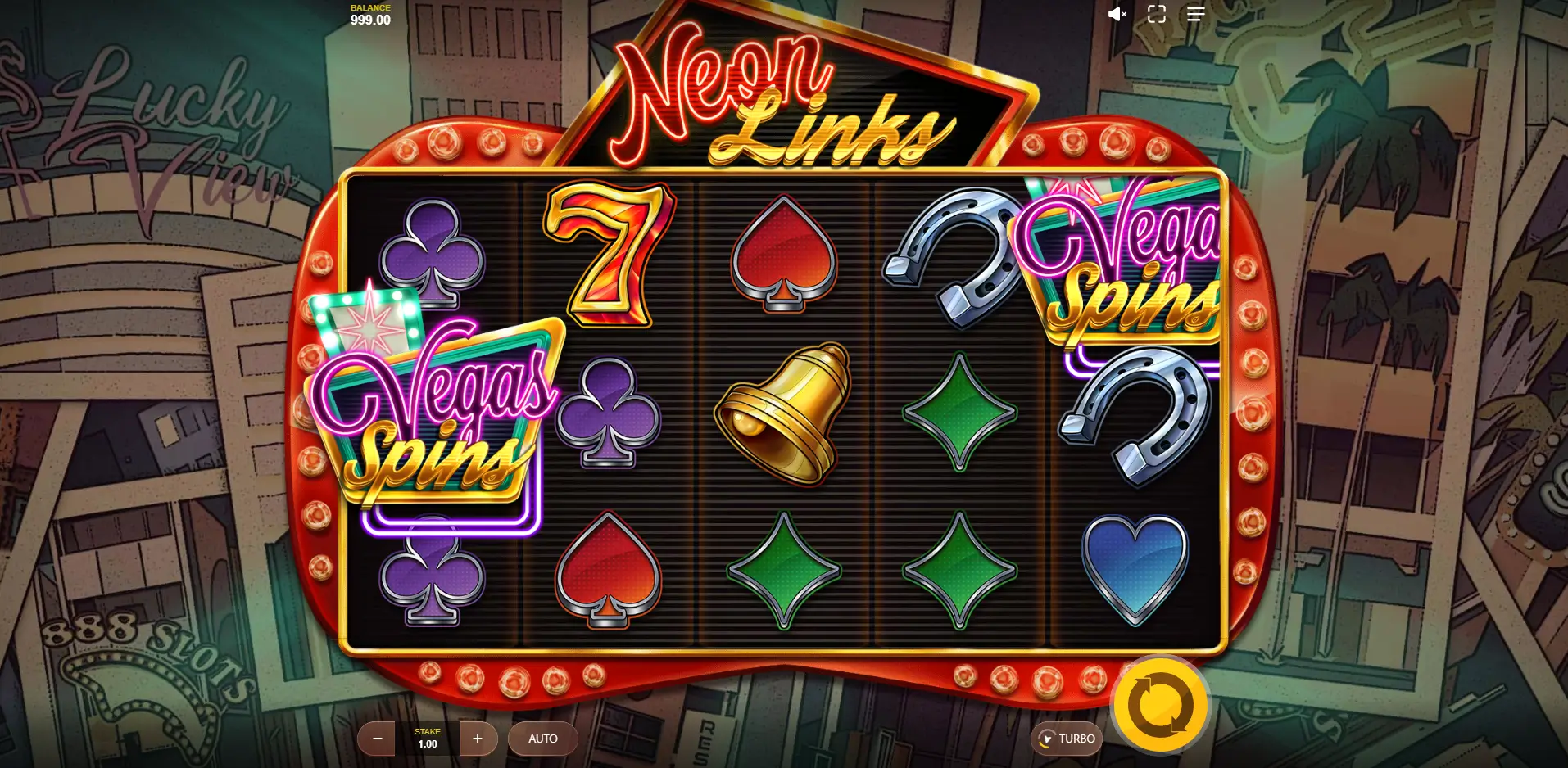 Neon links game screenshot