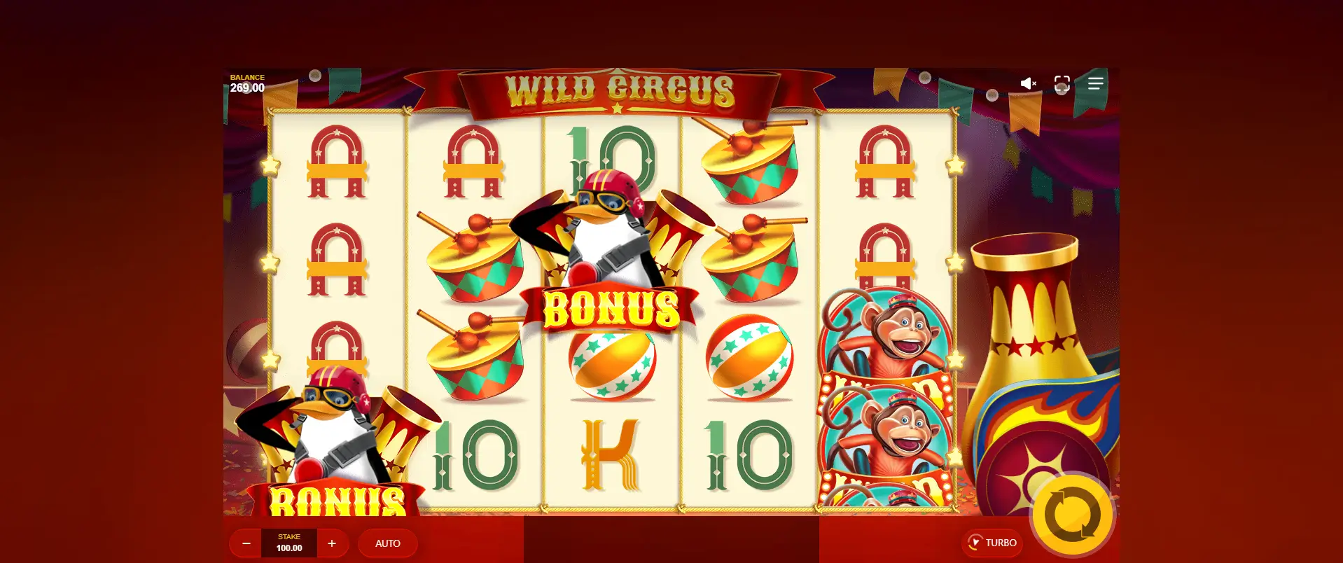 wild circus game screenshot
