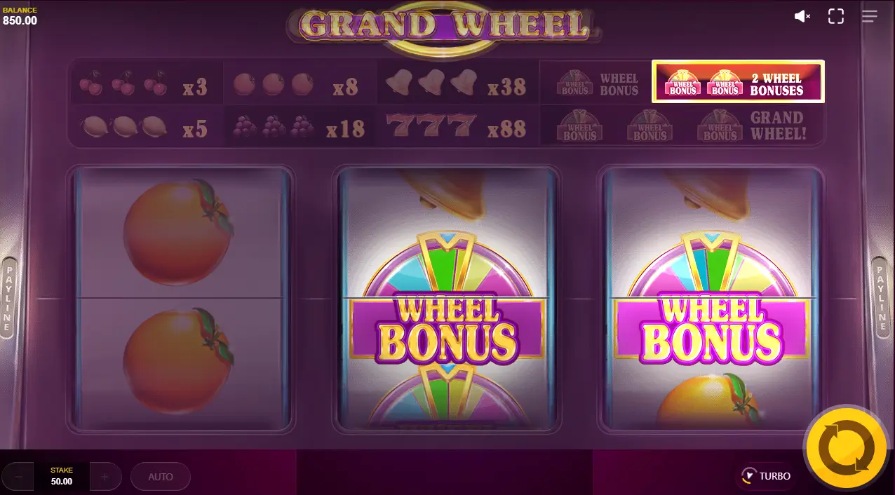 Grand wheel game screenshot