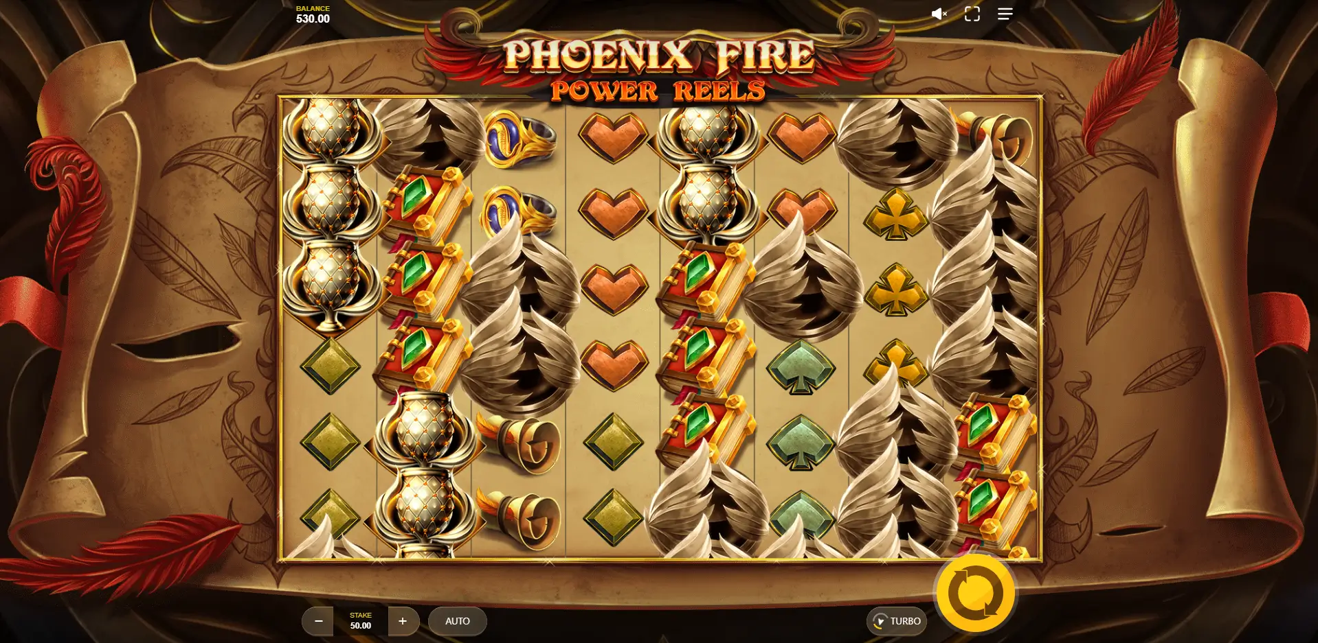 Phoenix Fire Power Reels game screenshot