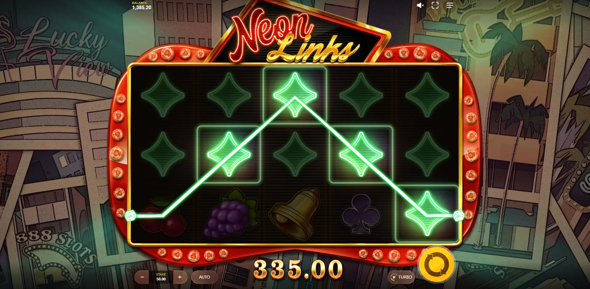 Neon links game screenshot