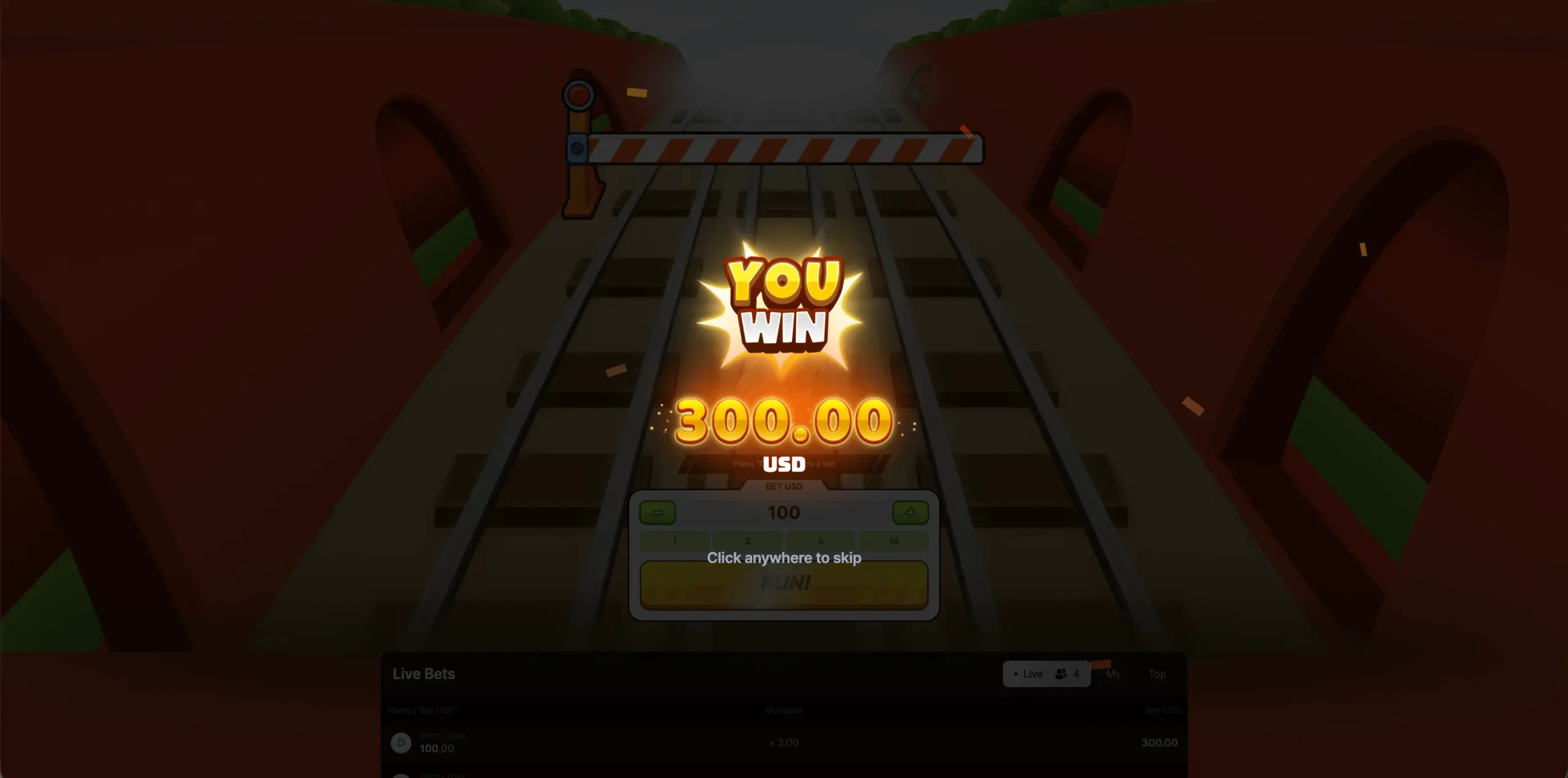 Chicken Subway Game Screenshot