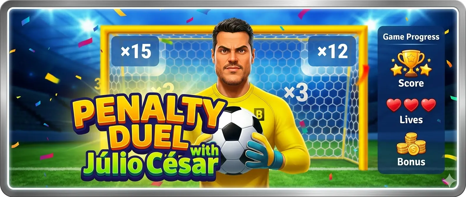 Penalty Duel with Júlio César Game Banner