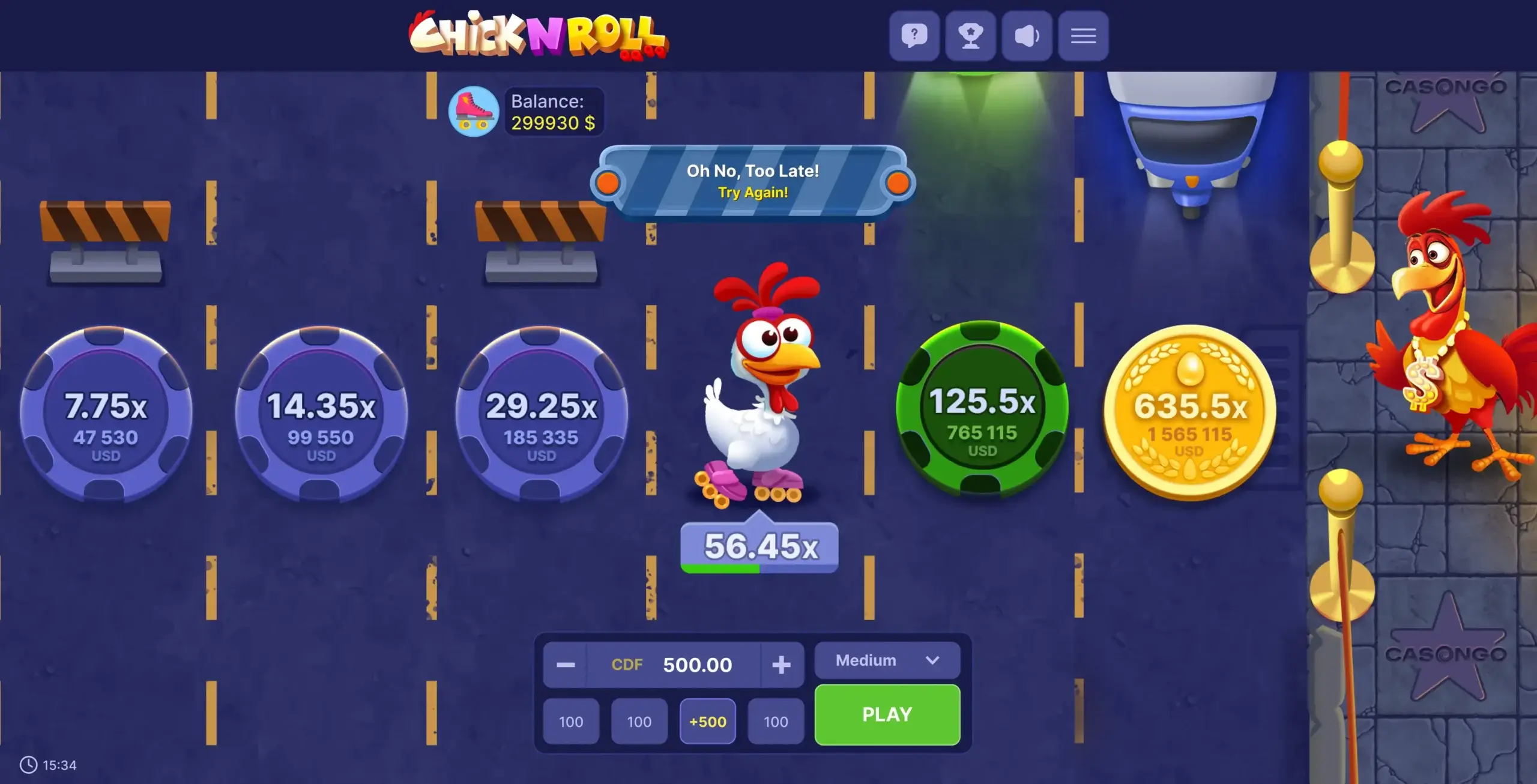 Chick'n'Rol Game Screenshot