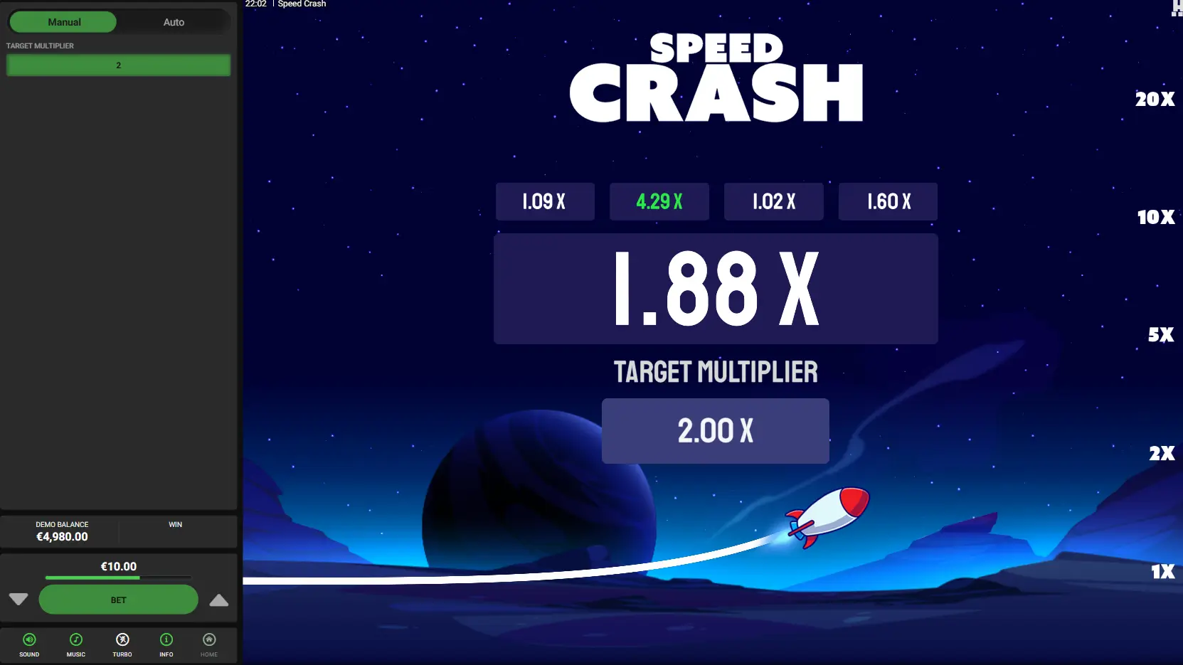 Speed Crach Game Screenshot