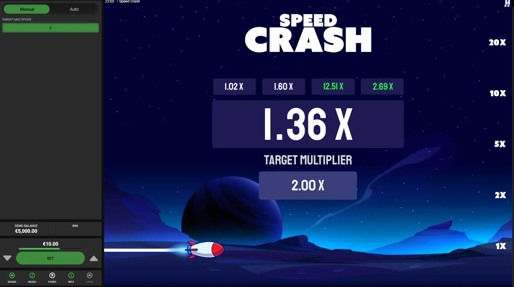Speed Crach Game Screenshot