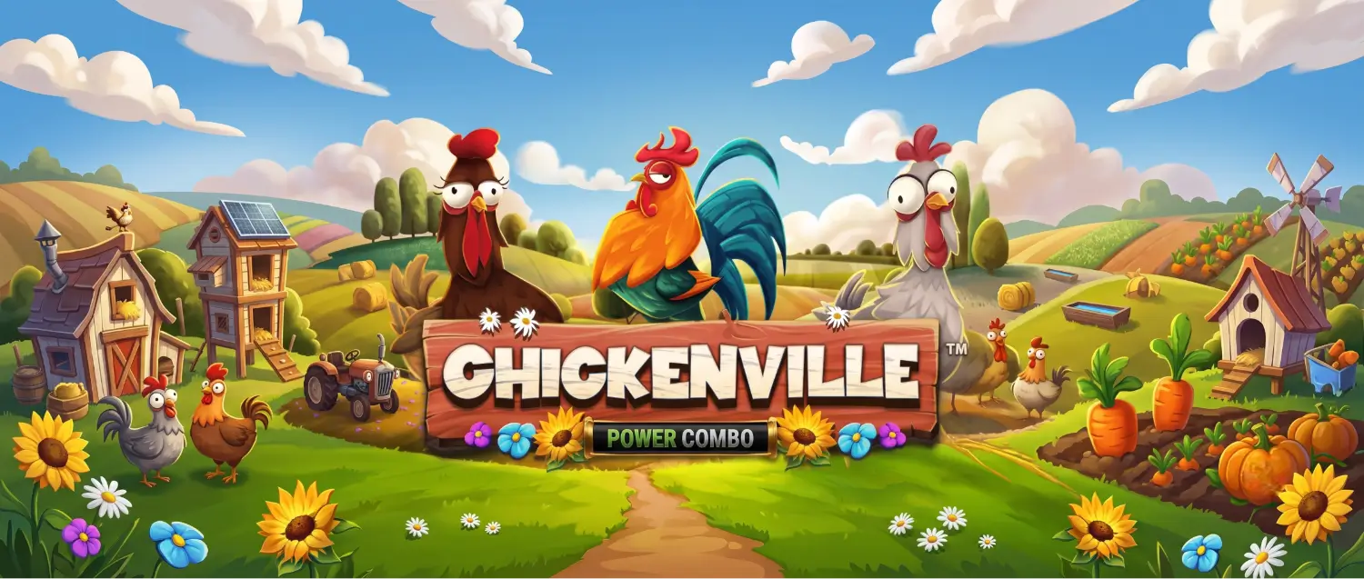 Chickenville Power Combo Game Banner