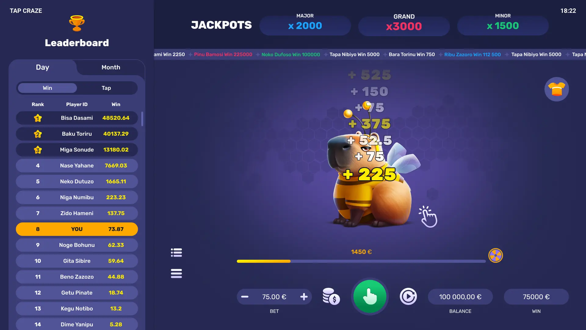 Tap Craze Game Screenshot