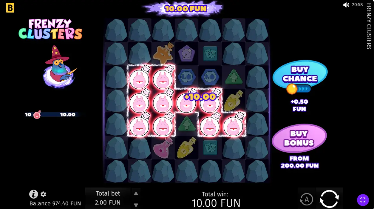 Frenzy Clusters Game Screenshot