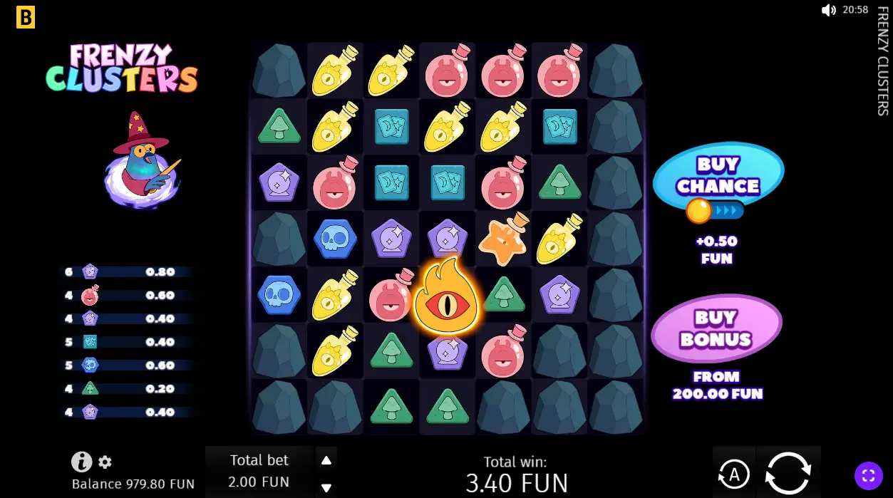 Frenzy Clusters Game Screenshot