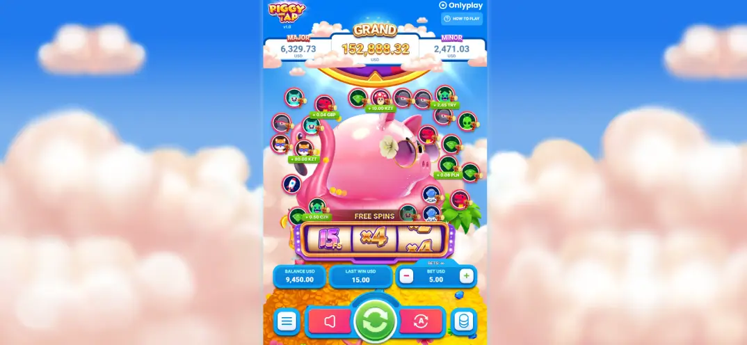 Piggy Tap Game Screenshot
